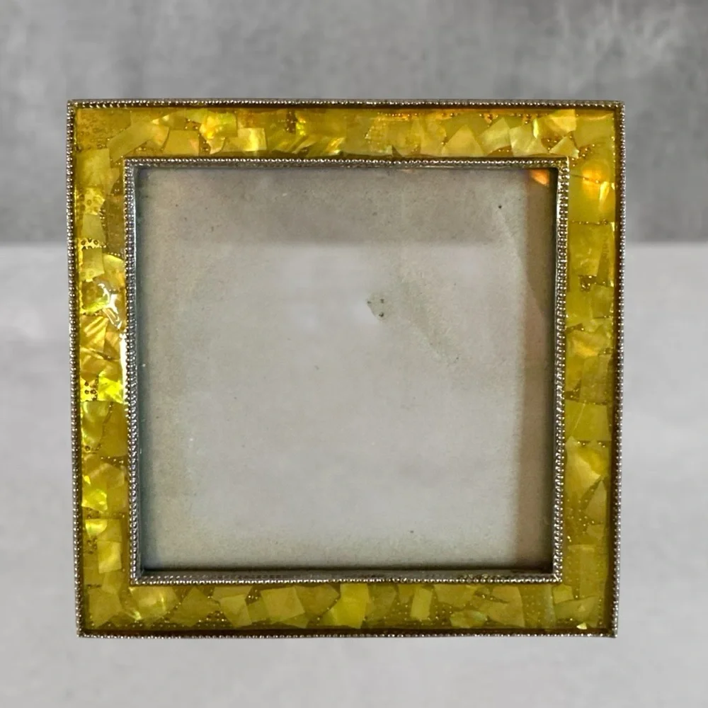 Yellow Mosaic Square Photo Frame - SQUARE 5X5